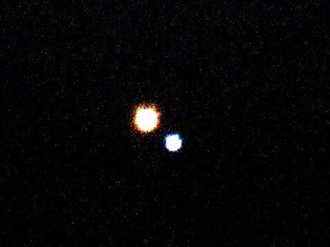Albireo double star 1 second (cropped)
