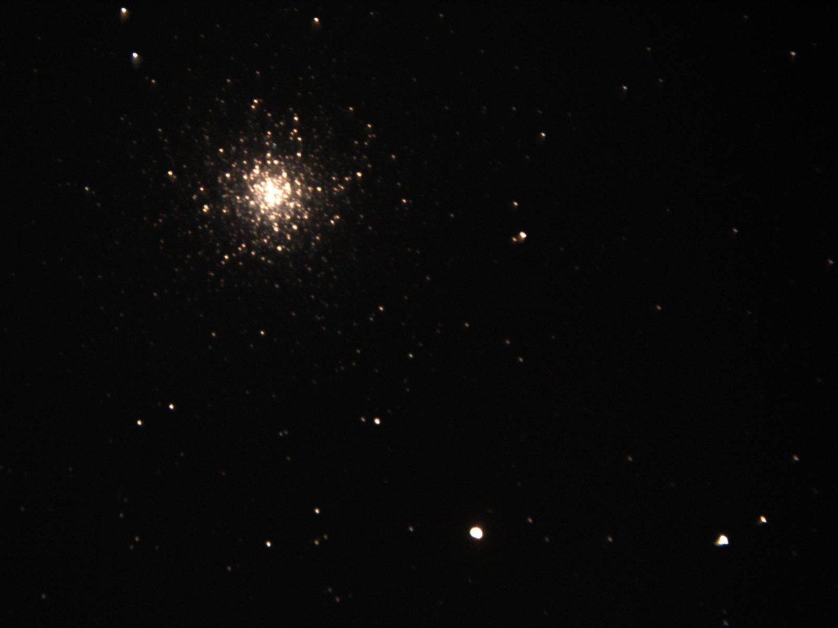 M13 Hercules Cluster 1 minute, color raw