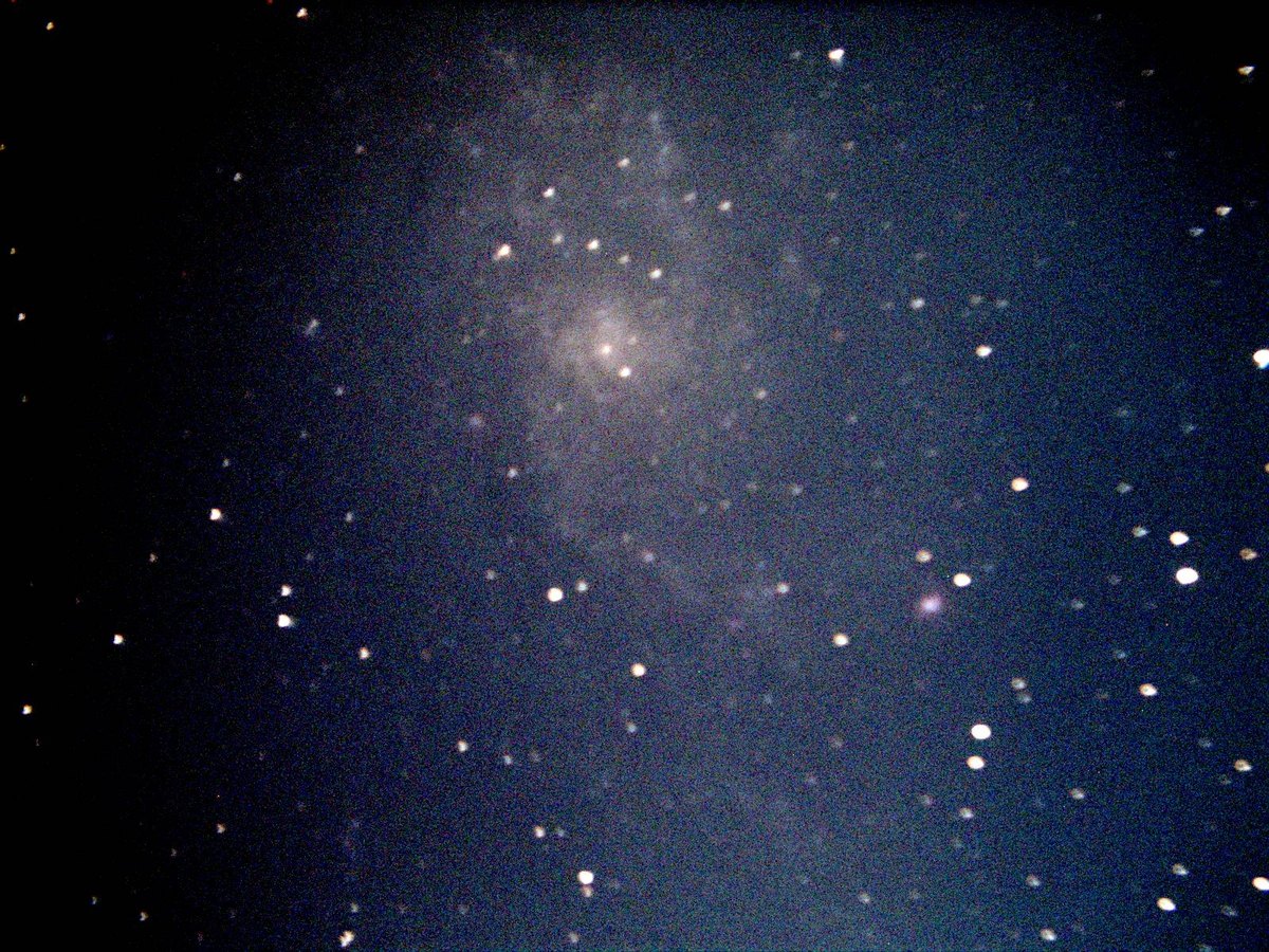 M33 Triangulum Galaxy 1 minute, color